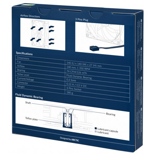 Продати Кулер для корпуса Arctic F14 (ACFAN00216A) Black за Trade-In у інтернет-магазині Телемарт - Київ, Дніпро, Україна фото