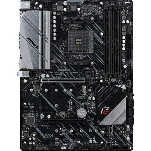 Продати Уценка Материнська плата AsRock X570 Phantom Gaming 4 (sAM4, AMD X570) (Следы монтажа) за Trade-In у інтернет-магазині Телемарт - Київ, Дніпро, Україна фото