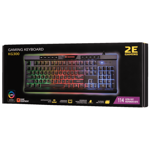 Photo Keyboard 2E Gaming KG300 LED (2E-KG300UB) Black