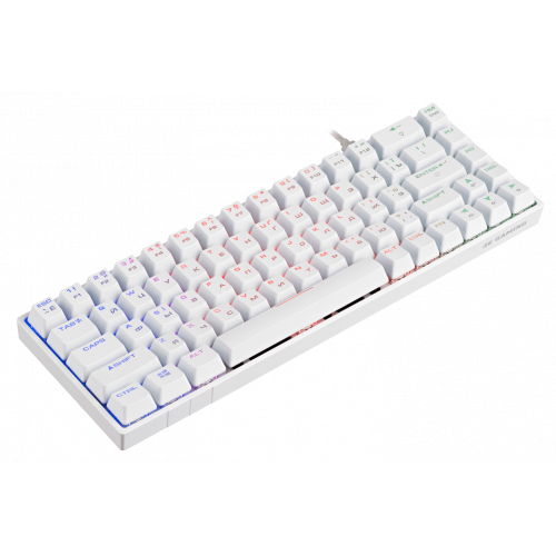 Купити Клавіатура 2E Gaming KG370 RGB Gateron Blue Switch (2E-KG370UWT-BL) White - ціна в Києві, Львові, Вінниці, Хмельницькому, Франківську, Україні | інтернет-магазин TELEMART.UA фото