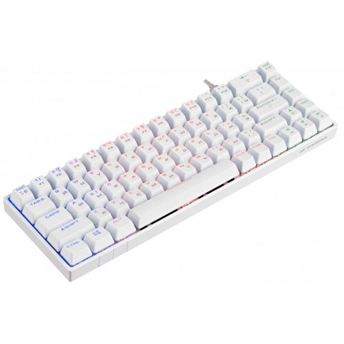 Купить Клавиатура 2E Gaming KG370 RGB Gateron Brown Switch (2E-KG370UWT-BR) White - цена в Харькове, Киеве, Днепре, Одессе
в интернет-магазине Telemart фото