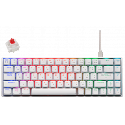 Фото Клавиатура 2E Gaming KG370 RGB Gateron Red Switch (2E-KG370UWT-RD) White