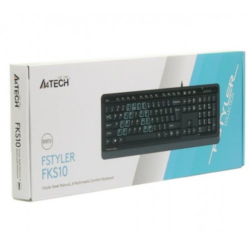 Клавиатура A4Tech Fstyler FKS10 Grey купить в Украине: Киев, Днепр, Харьков, Одесса  | Низкая цена, отзывы, характеристики от TELEMART фото
