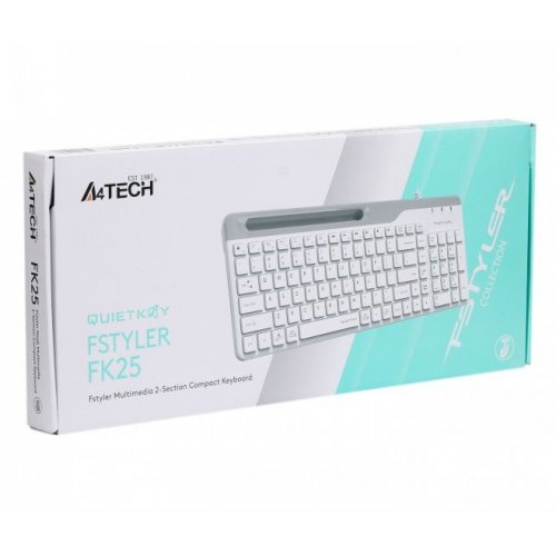 Фото Клавиатура A4Tech Fstyler FK25 White