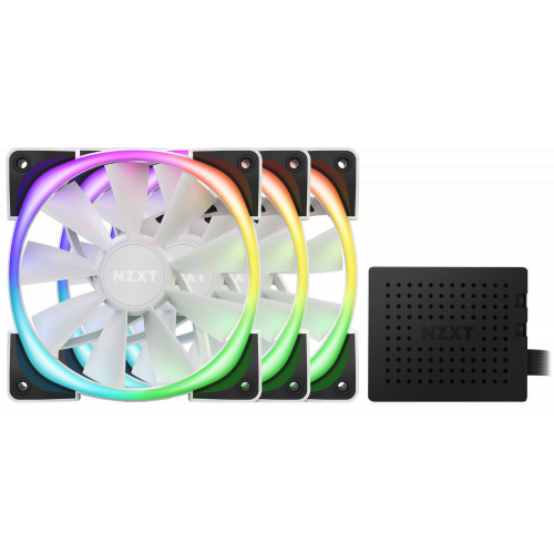 Продать Кулер для корпуса NZXT Aer RGB 2 120mm Triple Starter Pack (HF-2812C-TW) White по Trade-In интернет-магазине Телемарт - Киев, Днепр, Украина фото