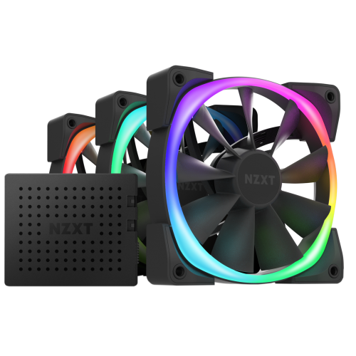 Продати Кулер для корпуса NZXT Aer RGB 2 120mm Triple Starter Pack (HF-2812C-TB) Black за Trade-In у інтернет-магазині Телемарт - Київ, Дніпро, Україна фото