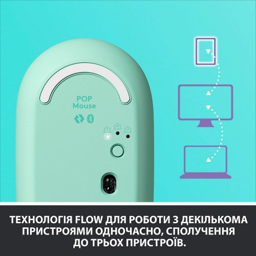 Купить Мышка Logitech POP (910-006547) Daydream Mint - цена в Харькове, Киеве, Днепре, Одессе
в интернет-магазине Telemart фото
