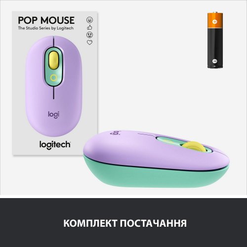 Купить Мышка Logitech POP (910-006547) Daydream Mint - цена в Харькове, Киеве, Днепре, Одессе
в интернет-магазине Telemart фото