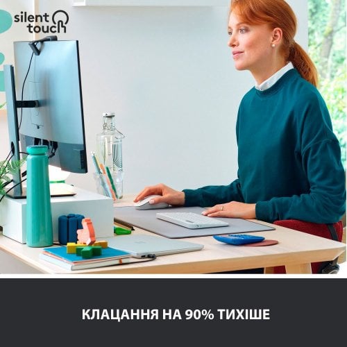 Купити Миша Logitech Signature M650 (910-006255) Off-White - ціна в Києві, Львові, Вінниці, Хмельницькому, Франківську, Україні | інтернет-магазин TELEMART.UA фото