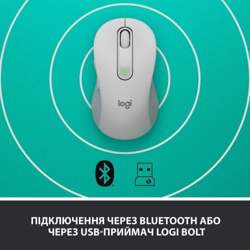 Купити Миша Logitech Signature M650 (910-006255) Off-White - ціна в Києві, Львові, Вінниці, Хмельницькому, Франківську, Україні | інтернет-магазин TELEMART.UA фото