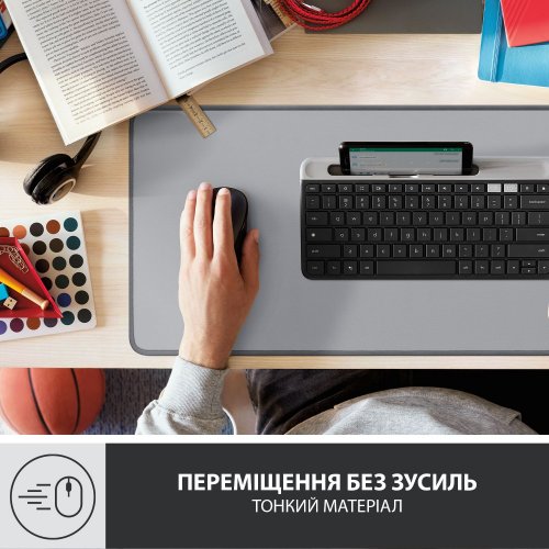 Фото Коврик для мышки Logitech Desk Mat Studio Series (956-000052) Mid Grey