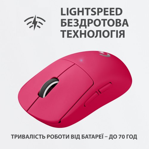 Photo Mouse Logitech G Pro X SUPERLIGHT (910-005956) Magenta