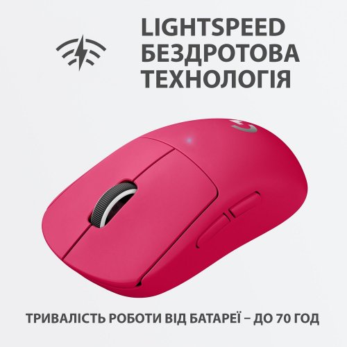 Фото Мышка Logitech G Pro X SUPERLIGHT (910-005956) Magenta