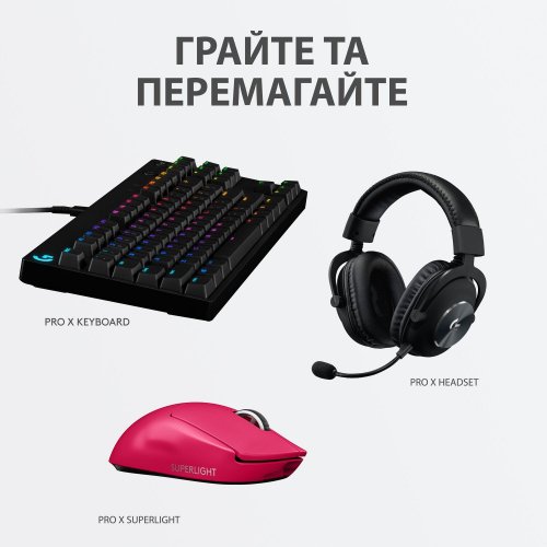 Фото Мышка Logitech G Pro X SUPERLIGHT (910-005956) Magenta