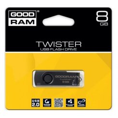 Накопичувач GoodRAM Twister clip 8GB Black (PD8GH2GRTSKKR9)