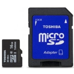 Карта пам'яті Toshiba microSDHC 16GB Class 10 UHS-I (с адаптером) (SD-C016UHS1(6A)
