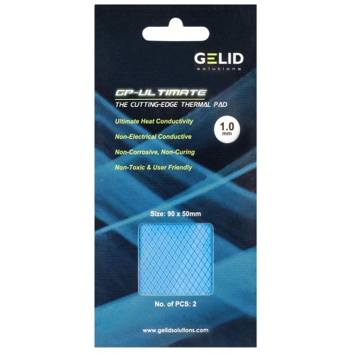Купить Термопрокладка GELID GP-Ultimate Thermalpad 90 x 50 mm (1 mm) (TP-VP04-B) - цена в Харькове, Киеве, Днепре, Одессе
в интернет-магазине Telemart фото