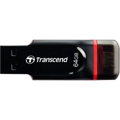 Накопитель Transcend JetFlash 340 USB 2.0/MicroUSB 64GB Black-Red (TS64GJF340)