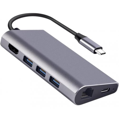 Купить USB-хаб Dynamode USB Type-C to HDMI, 3 х USB3.0/RJ45/USB Type-C/SD/MicroSD (DOCK-USB-TYPEC-HDMI-USB3.0-RJ45) - цена в Харькове, Киеве, Днепре, Одессе
в интернет-магазине Telemart фото