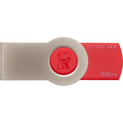 Купити Накопичувач Kingston DataTraveler 101 G3 32GB Red (DT101G3/32GB) - ціна в Києві, Львові, Вінниці, Хмельницькому, Франківську, Україні | інтернет-магазин TELEMART.UA фото