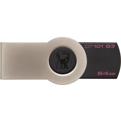 Купити Накопичувач Kingston DataTraveler 101 G3 64GB Black (DT101G3/64GB) - ціна в Києві, Львові, Вінниці, Хмельницькому, Франківську, Україні | інтернет-магазин TELEMART.UA фото