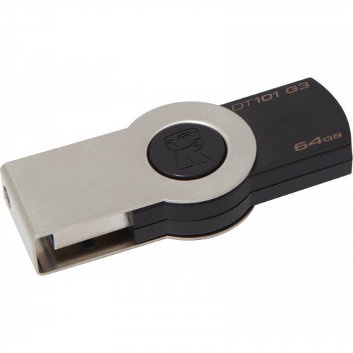 Купити Накопичувач Kingston DataTraveler 101 G3 64GB Black (DT101G3/64GB) - ціна в Києві, Львові, Вінниці, Хмельницькому, Франківську, Україні | інтернет-магазин TELEMART.UA фото