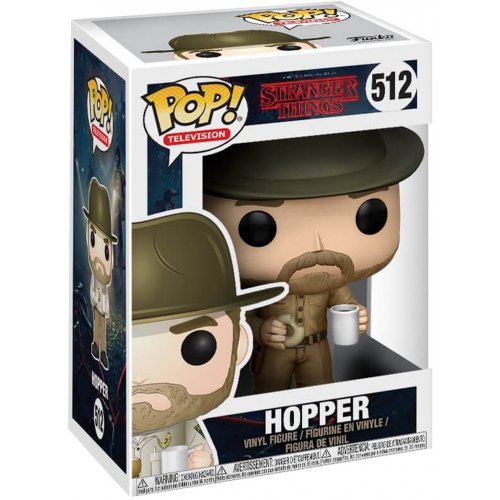 Колекційна статуетка Funko Pop! TV Stranger Things Hopper w/ Donut (FUN579) купити в Україні | Telemart фото