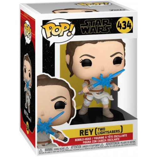 Колекційна статуетка Funko Pop! Bobble Star Wars Ep 9 Rey w/2 Light Sabers (FUN25491059) купити в Україні | Telemart фото