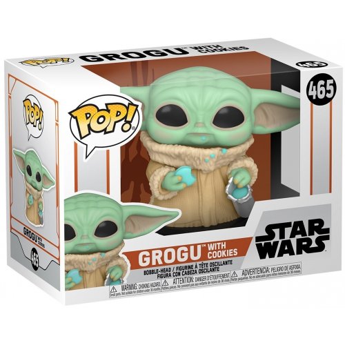 Колекційна статуетка Funko Pop! Bobble Star Wars Mandalorian Grogu with Cookies (FUN25491304) купити в Україні | Telemart фото