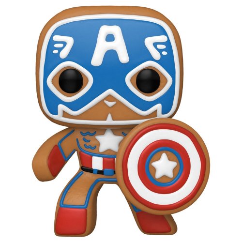 

Funko Pop! Bobble Marvel Holiday Gingerbread Captain America (FUN25491629)