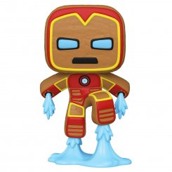 Фото Коллекционная фигурка Funko Pop! Bobble Marvel Holiday Gingerbread Iron Man (FUN25491630)