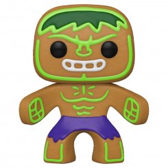 Фото Коллекционная фигурка Funko Pop! Bobble Marvel Holiday Gingerbread Hulk (FUN25491631)