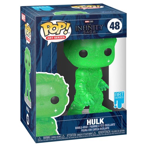 Колекційна статуетка Funko Pop! Art Series Bobble Marvel Infinity Saga Hulk Green w/Case (FUN25491660) купити в Україні | Telemart фото