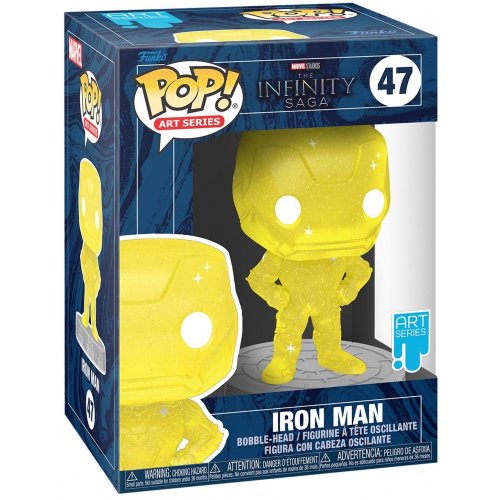 Колекційна статуетка Funko Pop! Art Series Bobble Marvel Infinity Saga Iron Man Yellow w/Case (FUN25491661) купити в Україні | Telemart фото