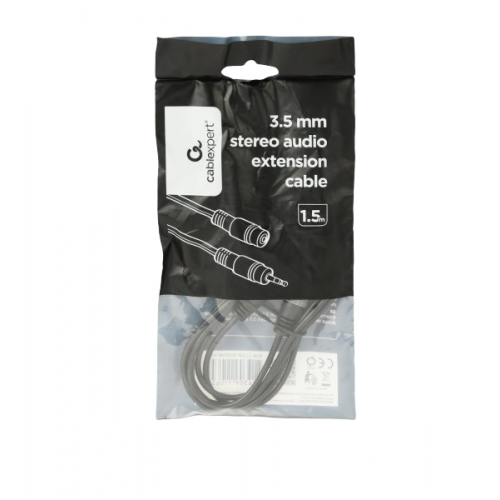 Купить Удлинитель Cablexpert 3.5mm M/F 1.5m (CCAP-3535MF-1.5M) Black - цена в Харькове, Киеве, Днепре, Одессе
в интернет-магазине Telemart фото