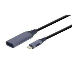 Адаптер Cablexpert USB Type-C - DisplayPort 0.15m 4K (A-USB3C-DPF-01) Black