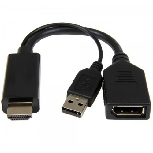 Купить Адаптер Cablexpert HDMI - DisplayPort 0.1m 4K (A-HDMIM-DPF-01) Black - цена в Харькове, Киеве, Днепре, Одессе
в интернет-магазине Telemart фото