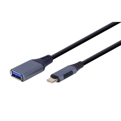 Адаптер Cablexpert USB Type-C - USB 3.0 OTG 0.15m (A-USB3C-OTGAF-01) Black