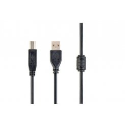 Кабель Cablexpert USB 2.0 - USB Type-B 1.5m (CCFB-USB2-AMBM-1.5M) Black