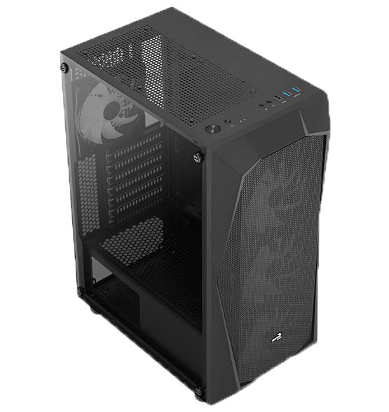 Aerocool Falcon Argb Tempered Glass Without Psu Accm Pv Black