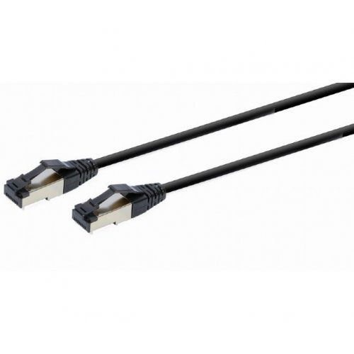 Купити Патч-корд Cablexpert S/FTP, RJ-45, Cat8 50u 2m (PP8-LSZHCU-BK-2M) Black - ціна в Києві, Львові, Вінниці, Хмельницькому, Франківську, Україні | інтернет-магазин TELEMART.UA фото