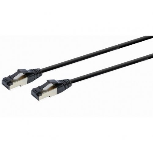 Купити Патч-корд Cablexpert S/FTP, RJ-45, Cat8 50u 10m (PP8-LSZHCU-BK-10M) Black - ціна в Києві, Львові, Вінниці, Хмельницькому, Франківську, Україні | інтернет-магазин TELEMART.UA фото