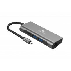 USB-хаб Cablexpert USB Type-C 5 in1 (A-CM-COMBO5-01) Grey