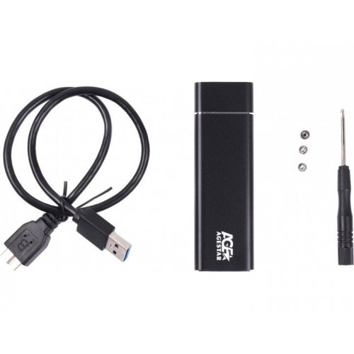 Купити Зовнішня кишеня Agestar USB 3.2 Gen1 M2 SATA (3UBNF5) Grey - ціна в Києві, Львові, Вінниці, Хмельницькому, Франківську, Україні | інтернет-магазин TELEMART.UA фото