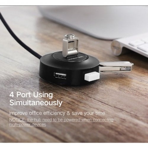 Купить USB-хаб UGreen USB 2.0 4 ports CR106 1m (20277) Black - цена в Харькове, Киеве, Днепре, Одессе
в интернет-магазине Telemart фото