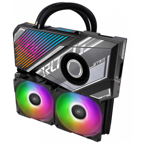 Продати Відеокарта Asus ROG Strix LC GeForce RTX 3090 Ti 24576MB (Rog-Strix-LC-RTX3090Ti-24G-Gaming) за Trade-In у інтернет-магазині Телемарт - Київ, Дніпро, Україна фото