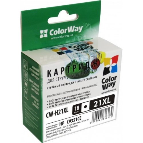 Купити Картридж ColorWay CW-H21XL/H22XLSET Black - ціна в Києві, Львові, Вінниці, Хмельницькому, Франківську, Україні | інтернет-магазин TELEMART.UA фото