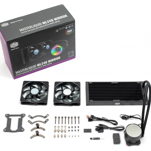 Продать Готовая СВО Cooler Master MasterLiquid ML240 Mirror ARGB (MLX-D24M-A18PK-R1) по Trade-In интернет-магазине Телемарт - Киев, Днепр, Украина фото