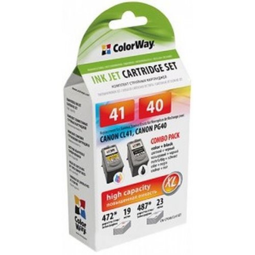 ColorWay CW-CPG40/CL41SET CMYBK купить в Украине: Киев, Днепр, Харьков, Одесса  | Низкая цена, отзывы, характеристики от TELEMART фото