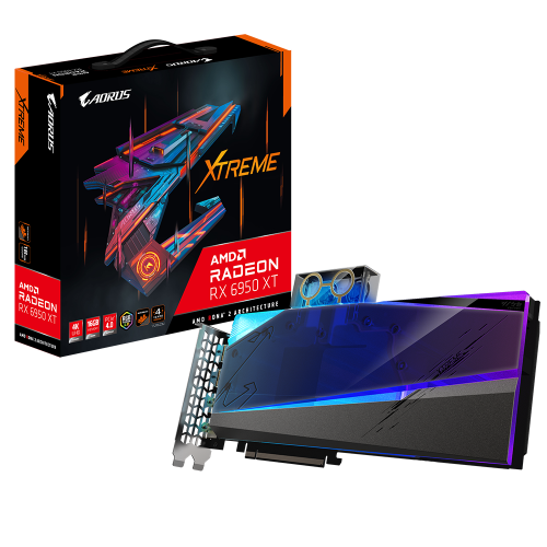 Продать Видеокарта Gigabyte AORUS Radeon RX 6950 XT XTREME WaterForce WB 16384MB (GV-R695XTAORUSX WB-16GD) по Trade-In интернет-магазине Телемарт - Киев, Днепр, Украина фото